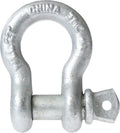 Galvanized Screw Pin Anchor Shackle, 13.5 Ton Capacity, Pack of 2 X8851