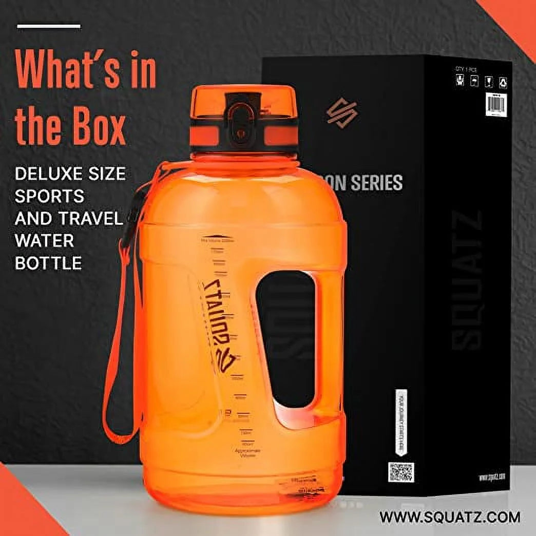 78 Oz Wide Mouth Sports Water Bottle with Carrying Strap R5843