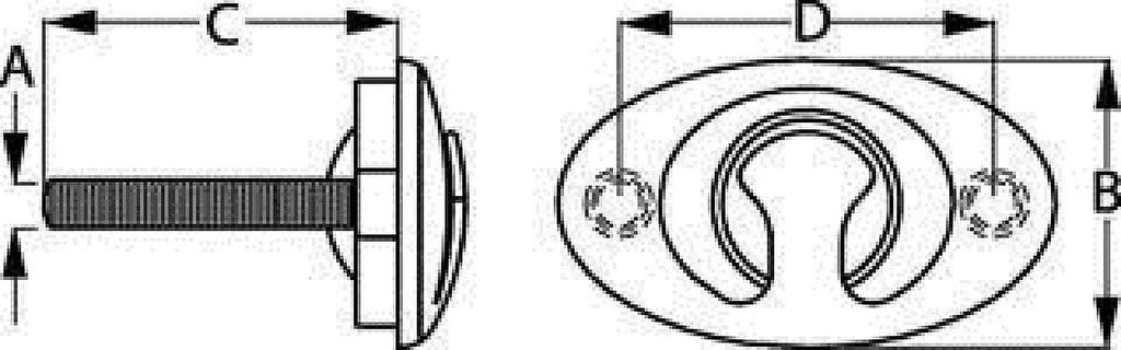 Stainless Steel Flush Mount Ski Tow K22519