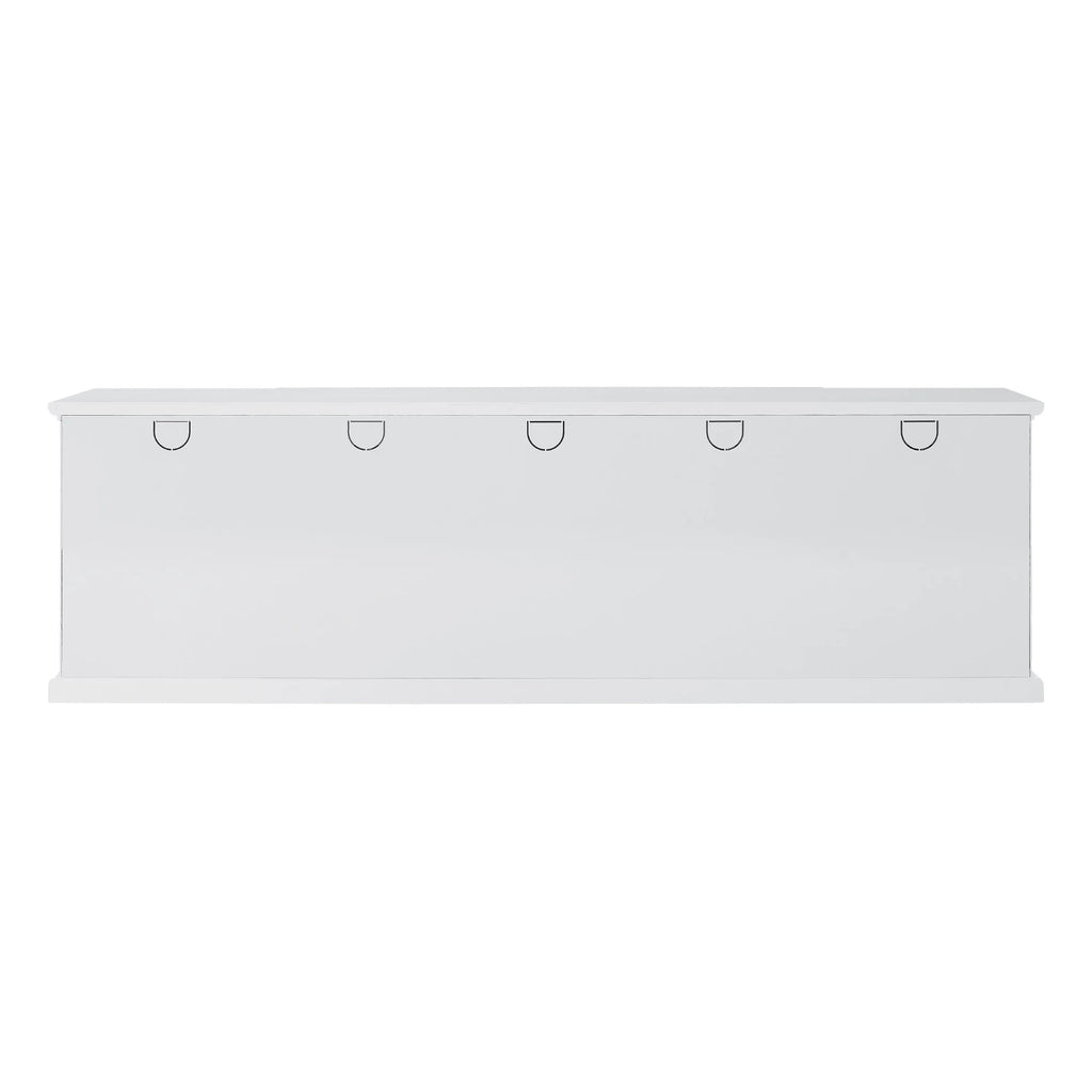 White Glass-Door TV Stand X493791