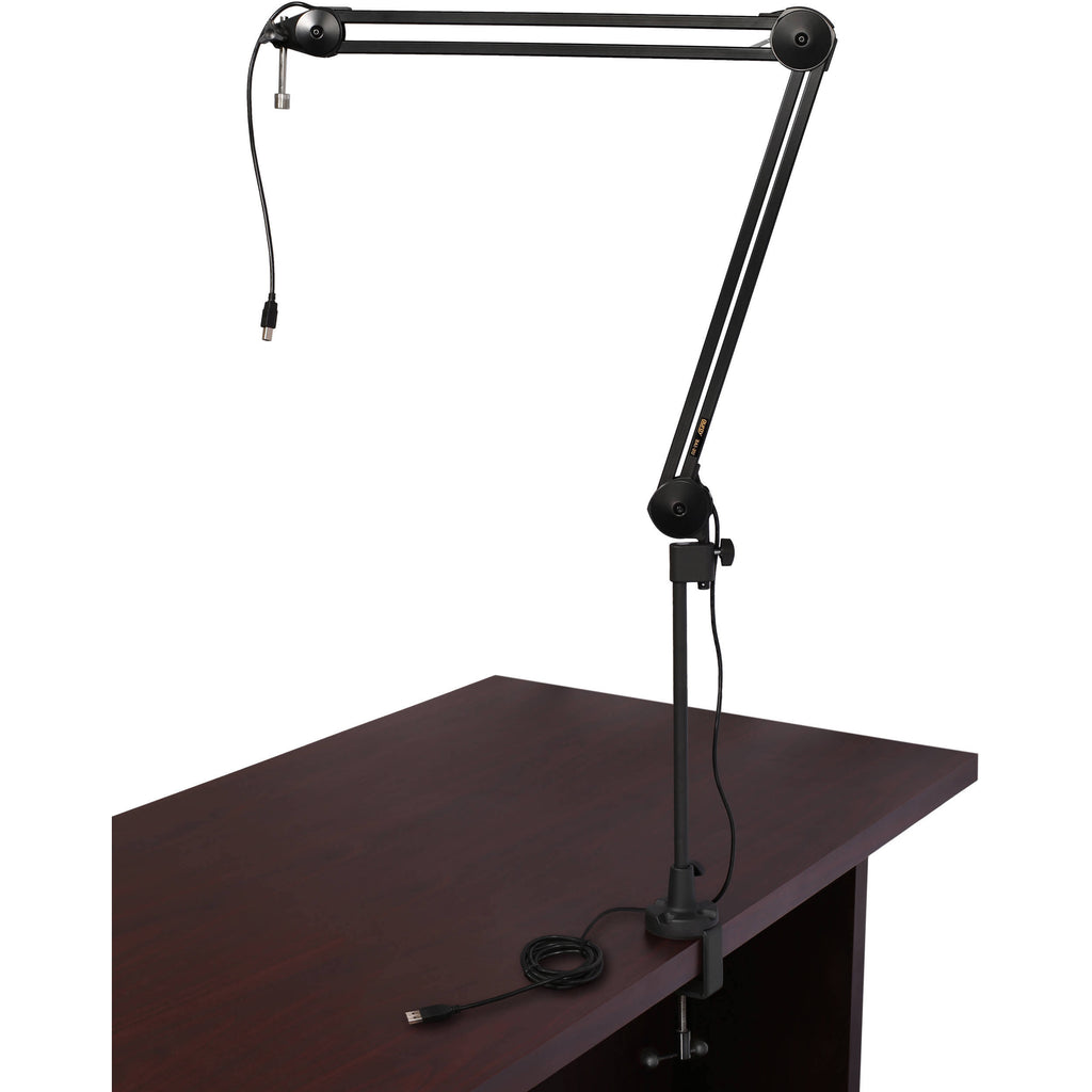 Two-Section Broadcast Arm with Internal Springs and Integrated USB Cable B957