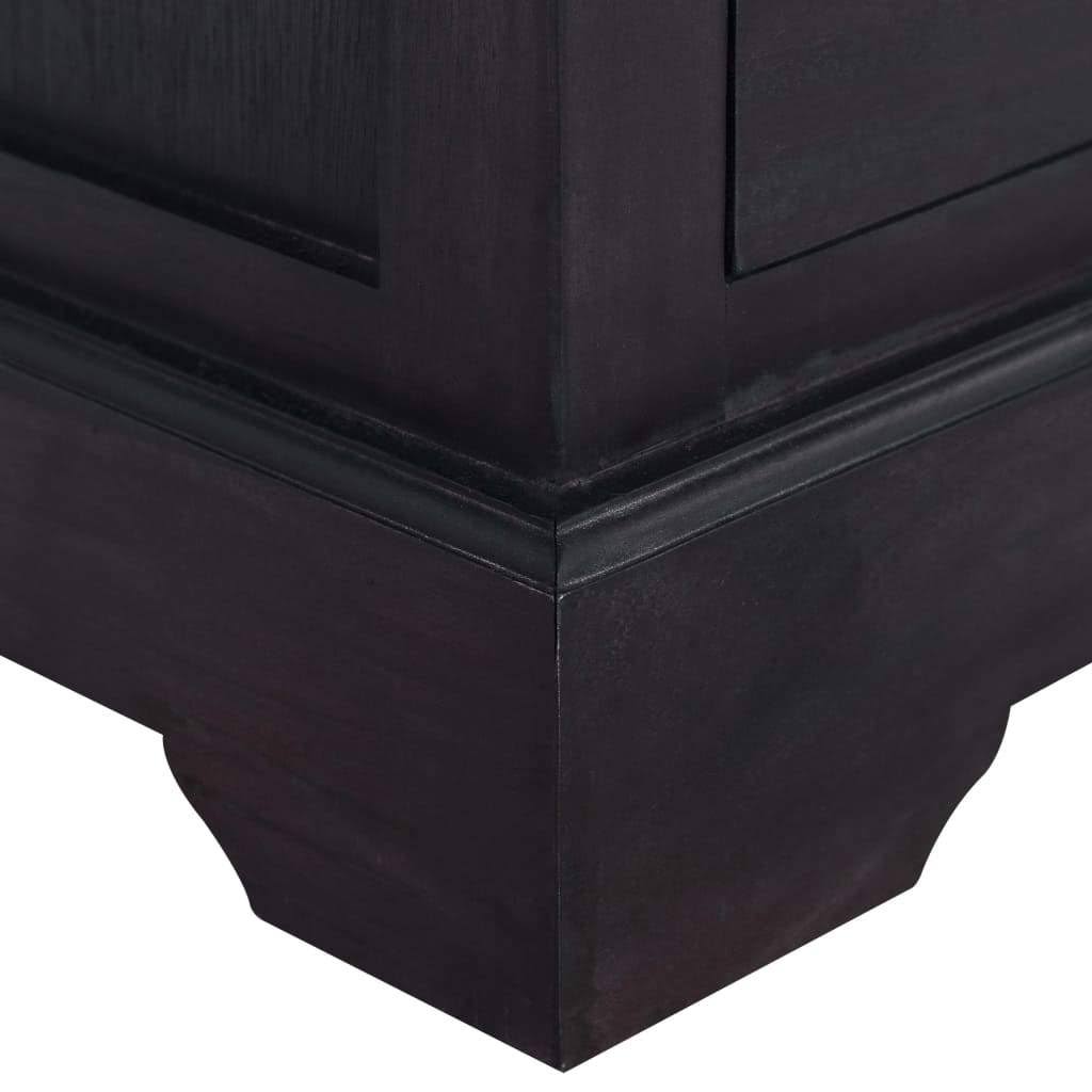 Black Solid Mahogany Wood Chest of Drawers H87335