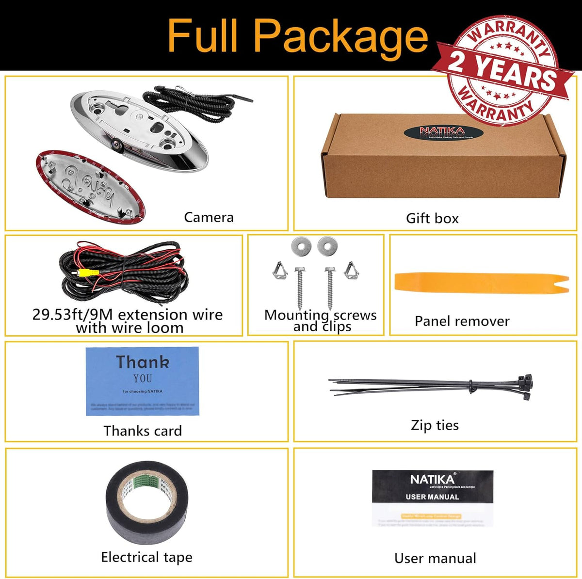 Backup Camera with Starlight Night Vision Waterproof HD Q204522