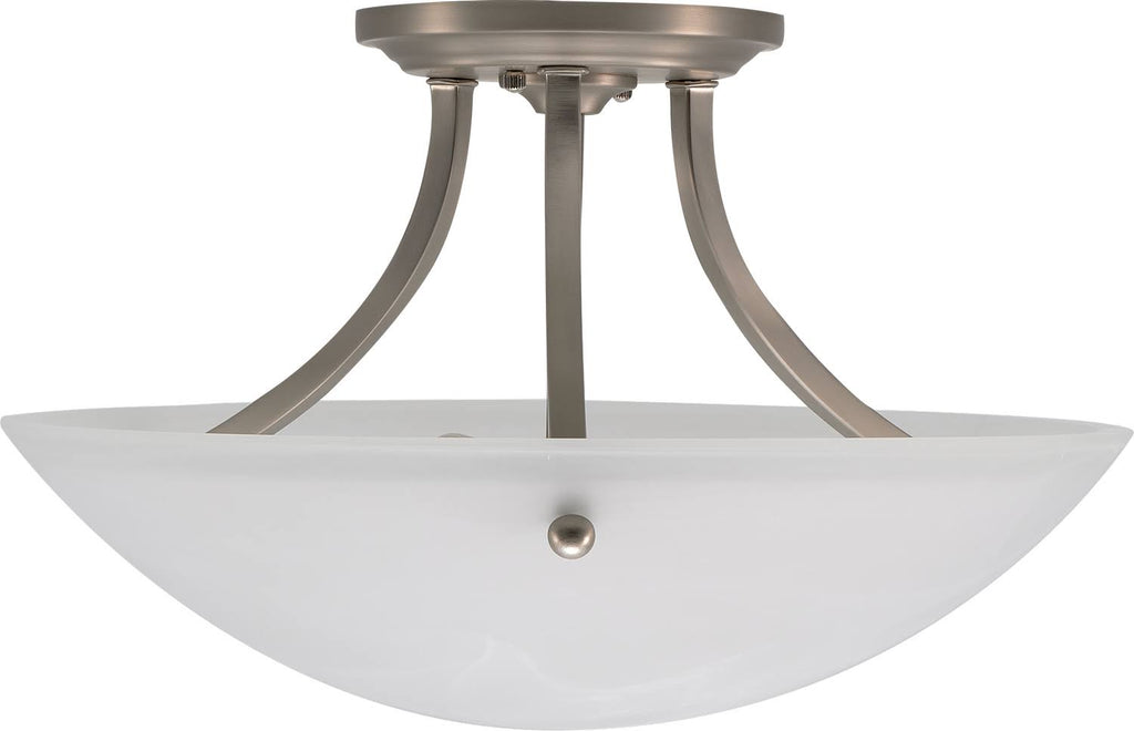 Two Light Semi-Flush Mount Satin Nickel E610658