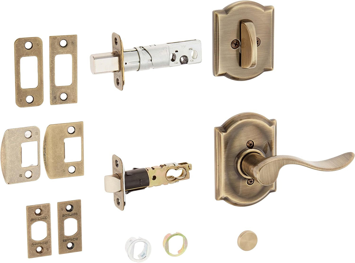 Accent Lever Set with Single C, Antique Brass Pack of 2 G3131