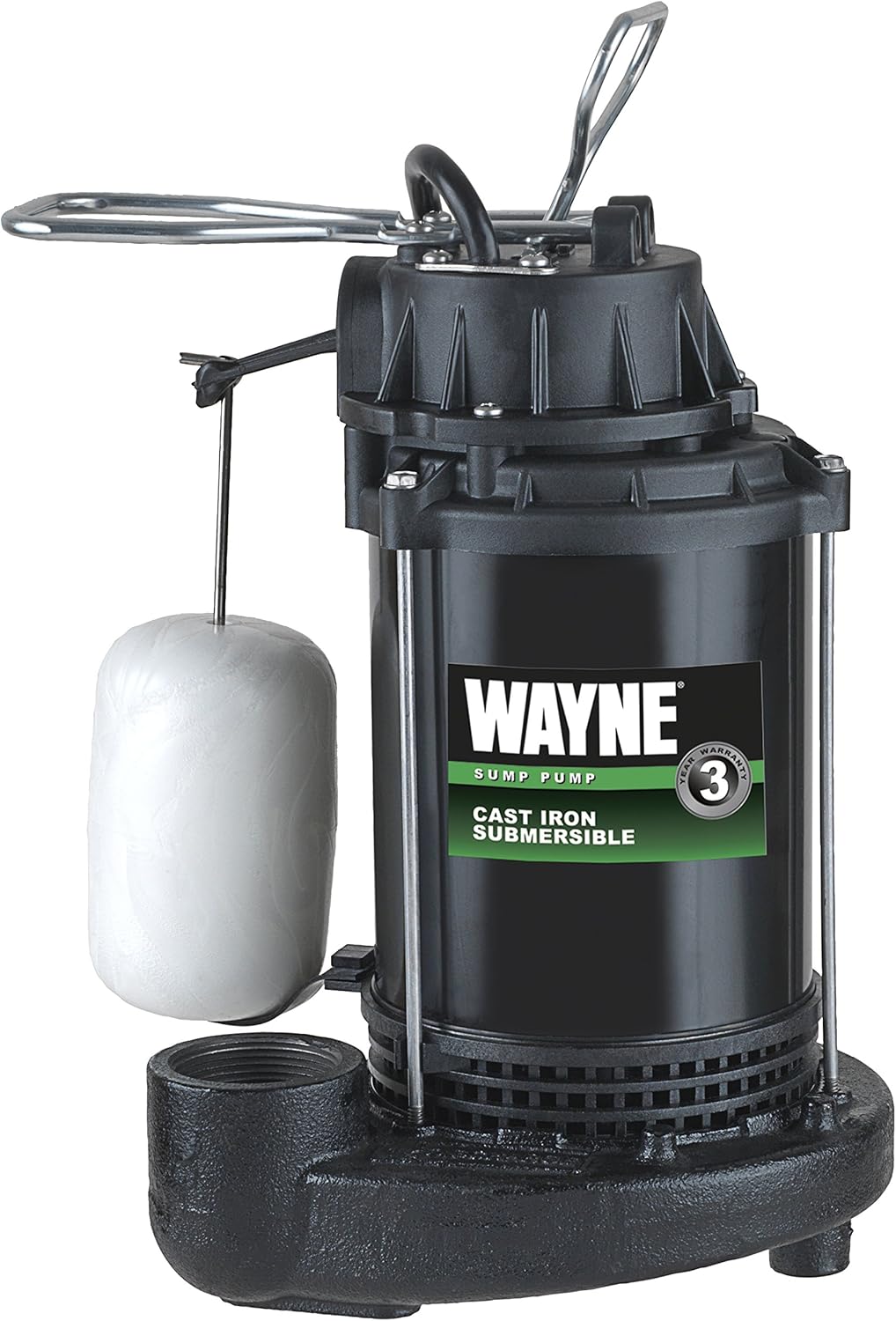 1/3 HP Submersible Cast Iron and Steel Sump Pump with Vertical Float Switch L21605