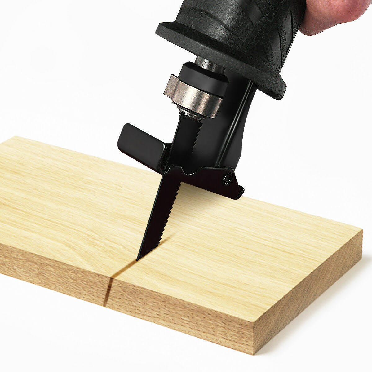 Electric Reciprocating Saw Handheld Wood & Metal Cutting Tool Kit with 3 Blades N895