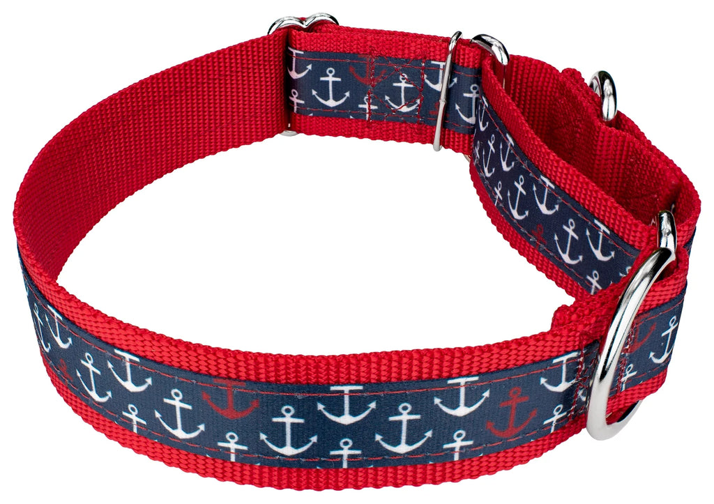 Nylon Martingale Adjustable Dog Collar, 1 1/2 inch, Large C5226