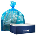 100 / Case 40-45 Gallon Blue Recycling Bags Q251