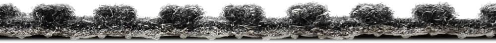 Heavy-Duty Ribbed Indoor Outdoor Carpet with Rubber Marine Backing - Charcoal Black - 6 Feet X 15 Feet R12096