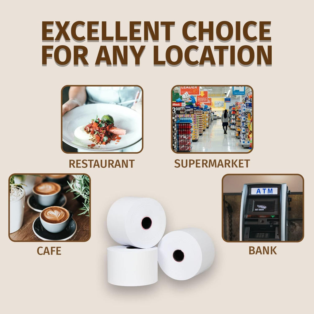 32 Rolls Thermal Paper Receipt Rolls, BPA Free Z4262