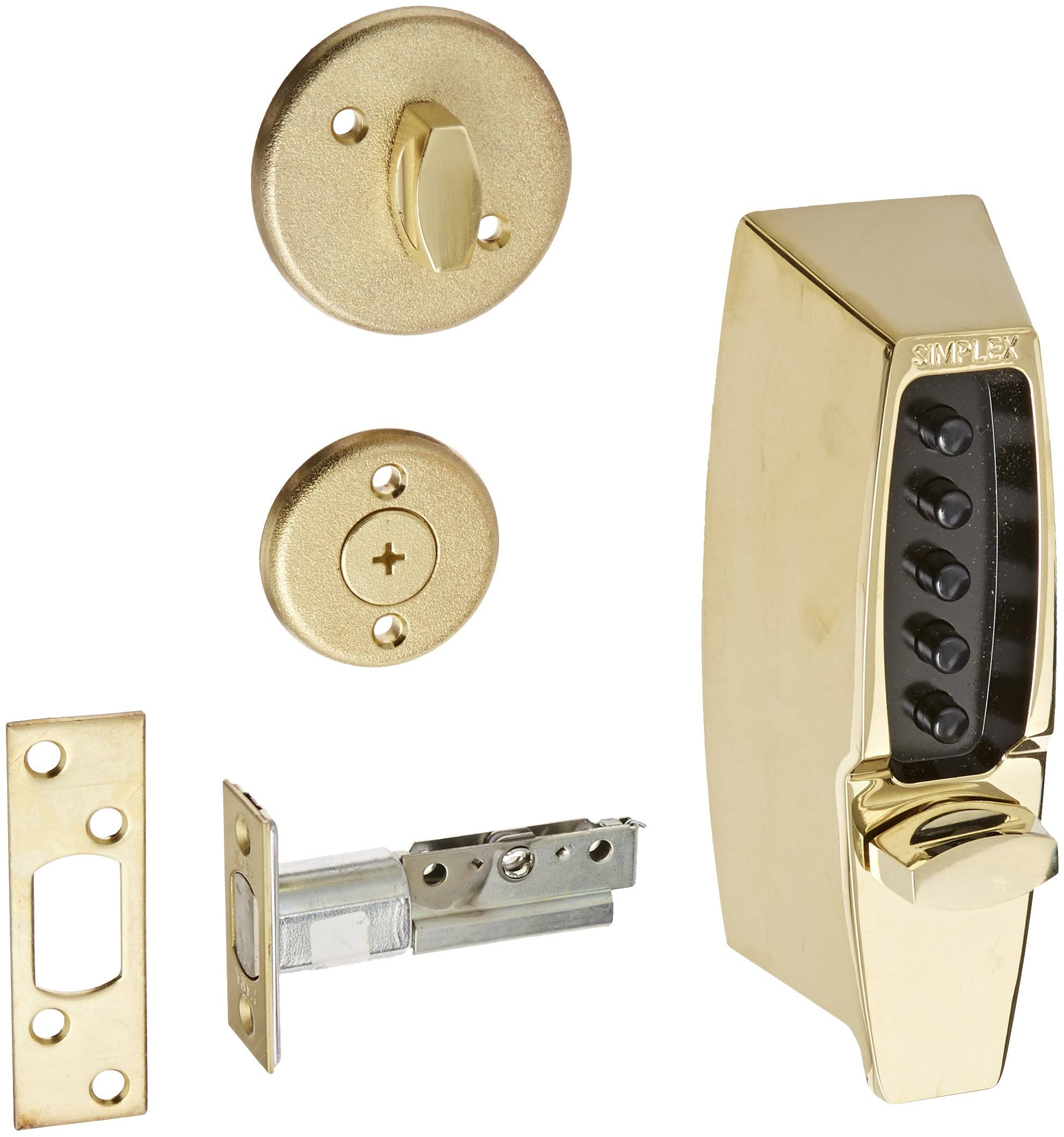 Metal Mechanical Pushbutton Auxiliary Lock with Thumbturn, 25mm Tubular Deadbolt Q499277