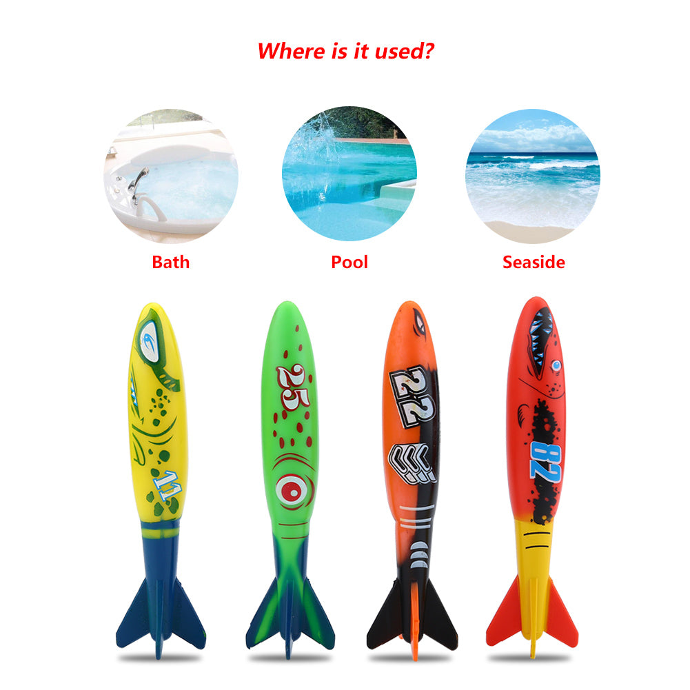 4pcs Swimming Pool Diving Toys B973609