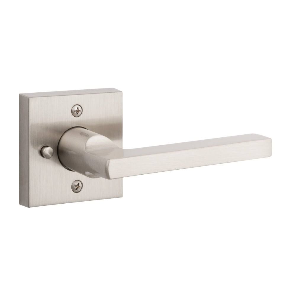 Satin Black Square Privacy Lever Set C609