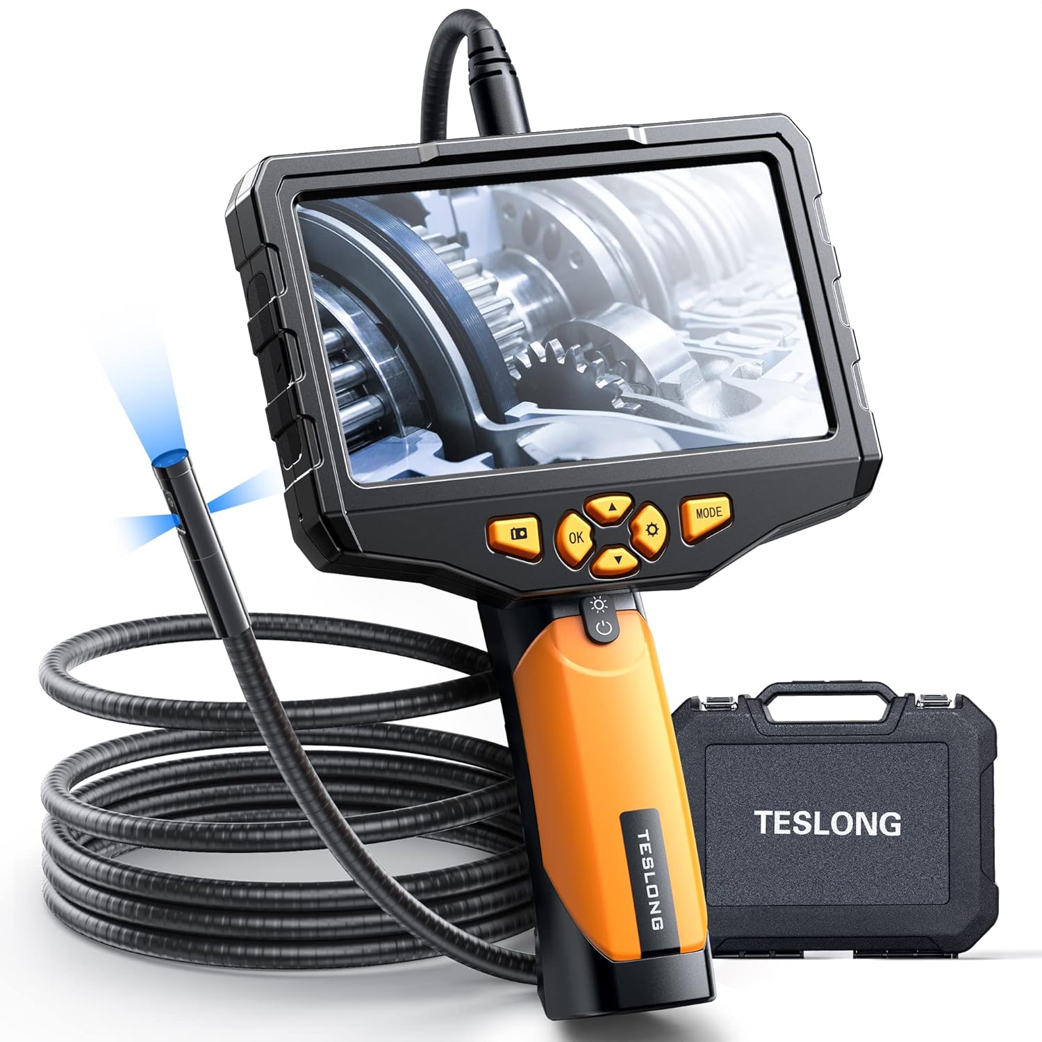 16.4ft Waterproof Flexible Borescope Inspection Camera with Light A464725