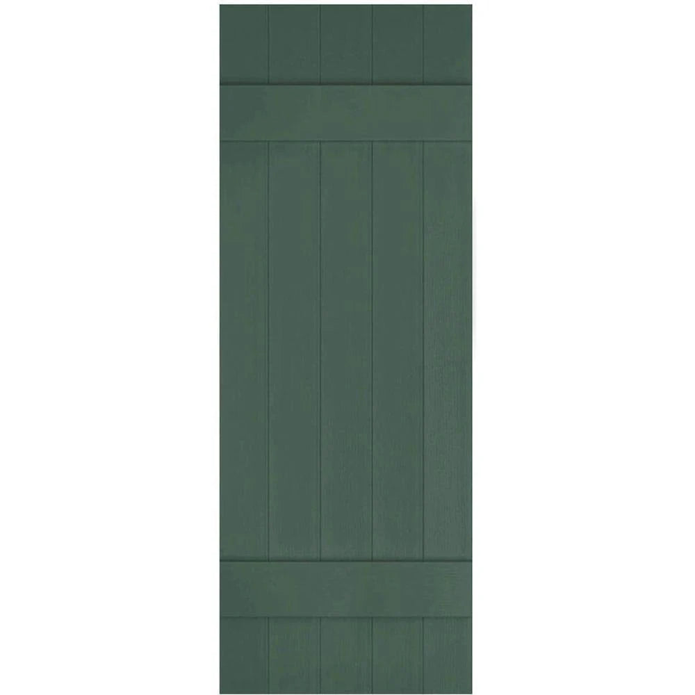 Lifetime Vinyl Board-n-Batten Shutters, Per Pair, 17 B753841