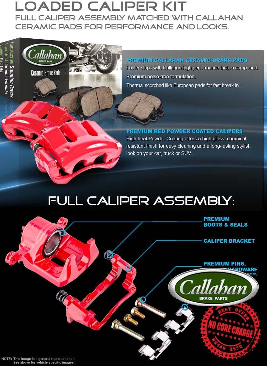 Brake Caliper Assembly Set with Ceramic Brake Pads R6445