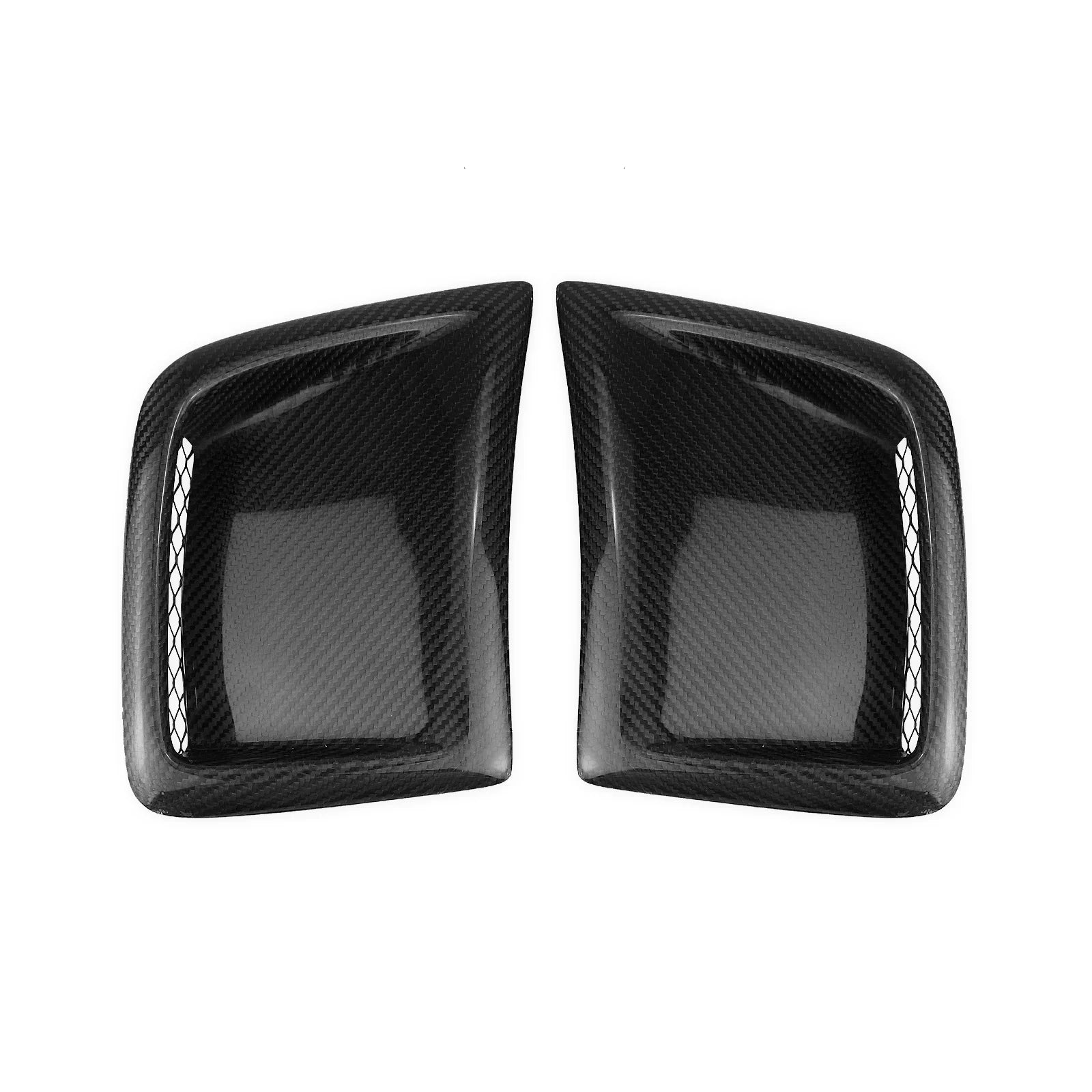 Black Carbon Fiber Hood Bonnet Vent Scoop P16966