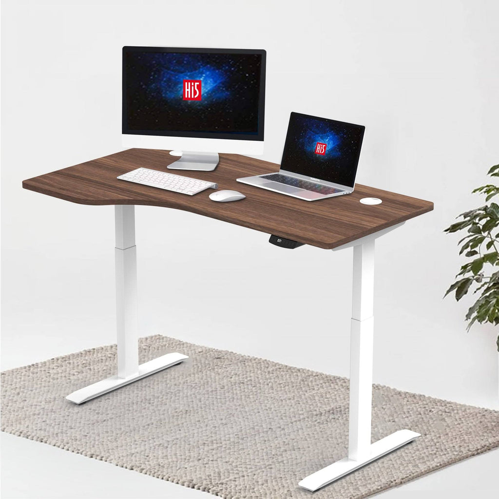 L-Shaped Electric Height Adjustable Standing Desk P59927