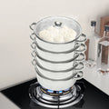 5-tier Stainless Steel Steamer with Lid V791