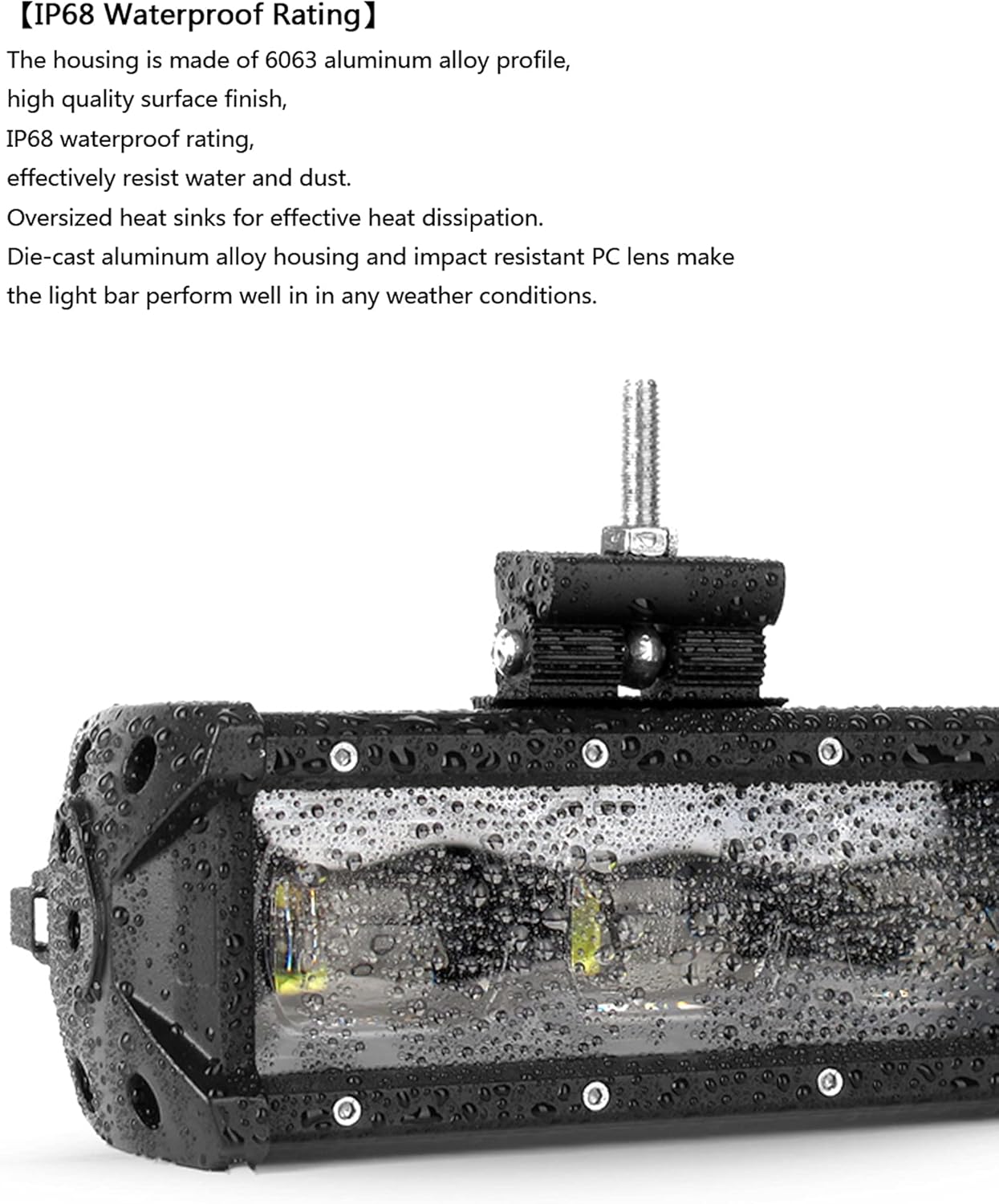 6D 40 Inch 180W Single Row LED Light Bar V20522