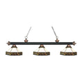 3 Light Billiard Light Matte Black Antique Copper Z3820